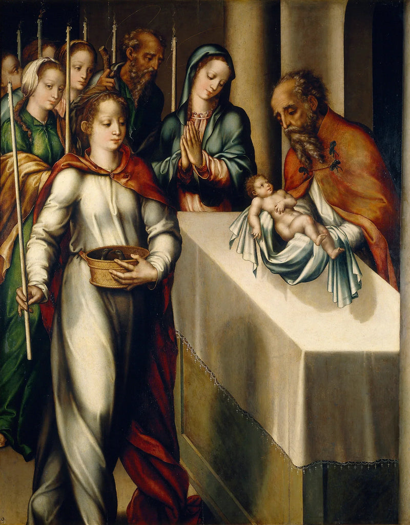 Die Reinigung der Jungfrau oder Die Präsentation im Tempel - Luis de Morales