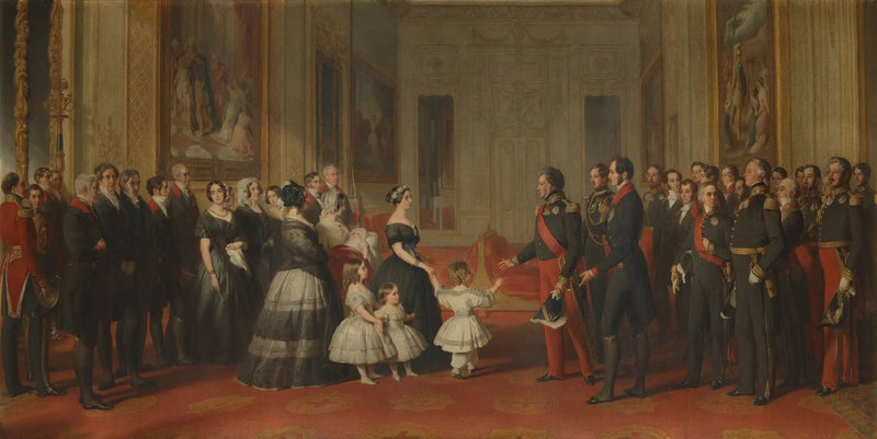 Louis-Philippe, König der Franzosen, bei der Empfang im Windsor-Schloss am 8. Oktober 1844 - Franz Xaver Winterhalter