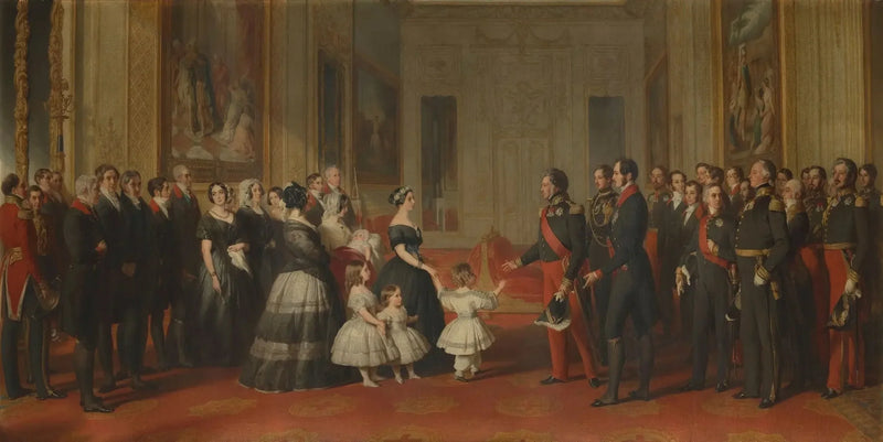 Louis-Philippe, König der Franzosen, bei der Empfang im Windsor-Schloss am 8. Oktober 1844 - Franz Xaver Winterhalter