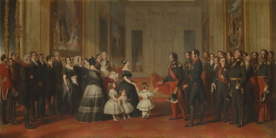 Louis-Philippe, König der Franzosen, bei der Empfang im Windsor-Schloss am 8. Oktober 1844 - Franz Xaver Winterhalter