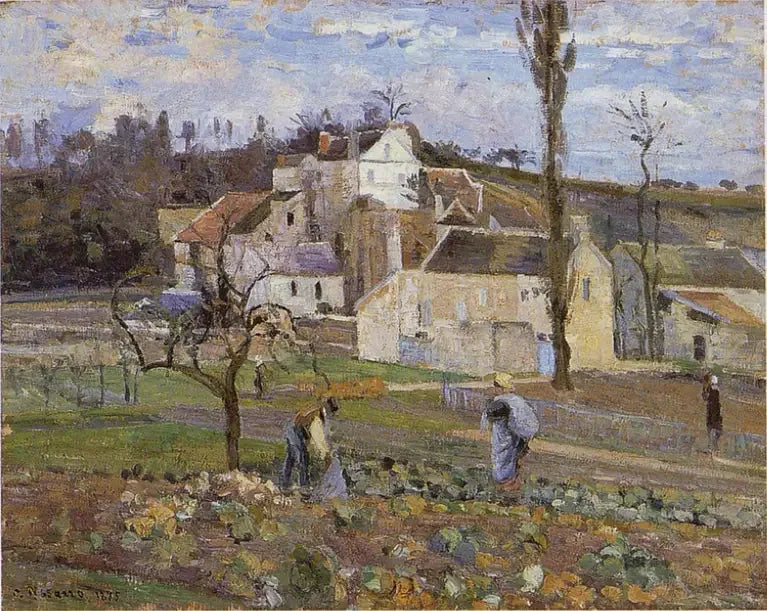 Die Ernte des Kohls, l'Hermitage, Pontoise - Camille Pissarro