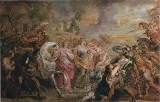 Die Versöhnung der Römer und Sabiner, 1639-1640 - Peter Paul Rubens
