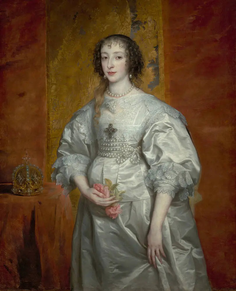 La reine Henriette Marie - Antoine van Dyck image 1 reproduction de peinture à l’huile