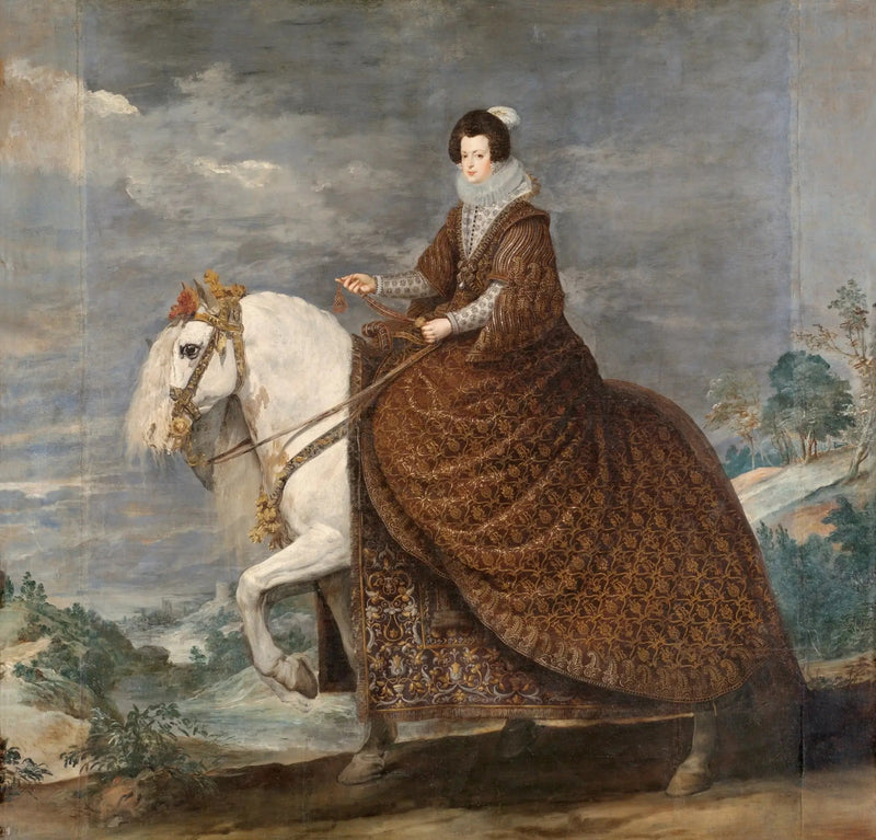 Die Königin Isabelle von Frankreich auf dem Pferd - Diego Velázquez