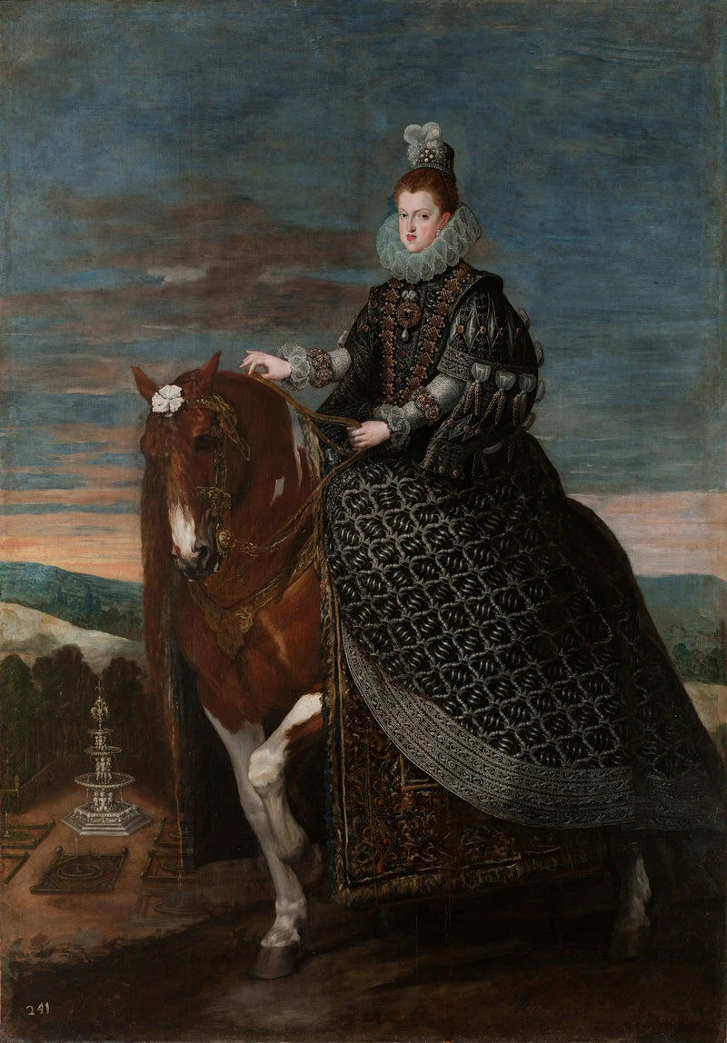 Die Königin Margarete von Österreich zu Pferd - Diego Velázquez