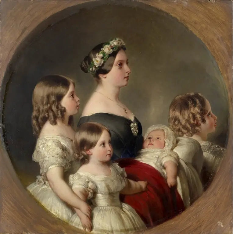 Königin Victoria (1819-1901) mit ihren vier ältesten Kindern - Franz Xaver Winterhalter