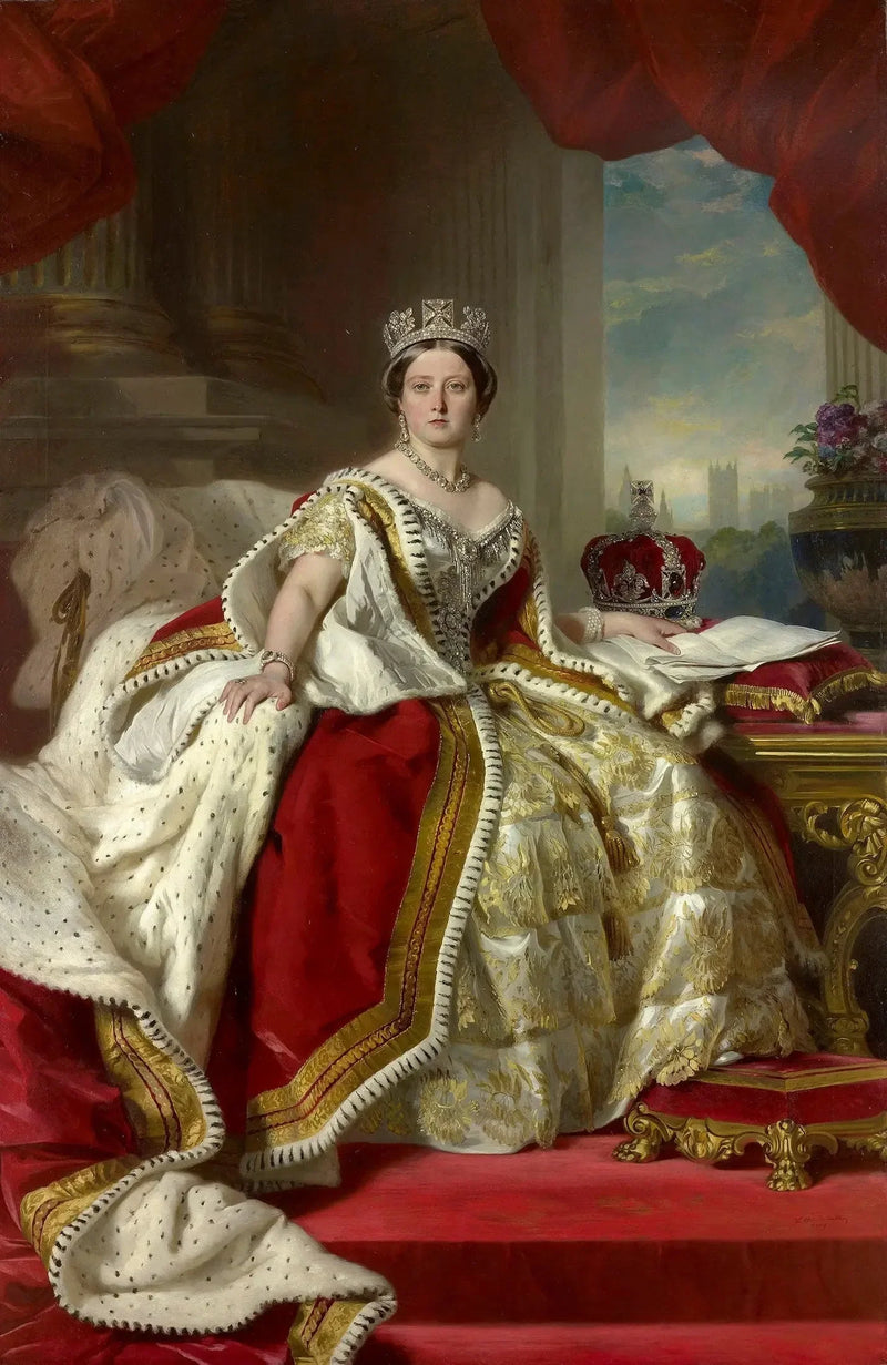Die Königin Victoria in Krönungsgewand - Franz Xaver Winterhalter