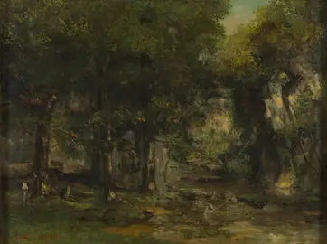 Die Übergabe der Rehe am Bach von Plaisir-Fontaine - Gustave Courbet