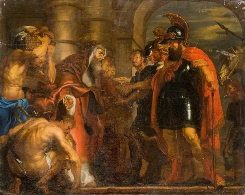 Die Begegnung von Abraham und Melchisedek - Peter Paul Rubens
