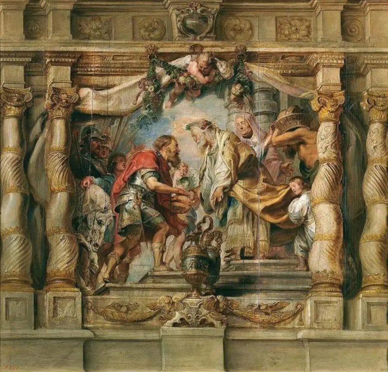 Die Begegnung von Abraham und Melchisedek - Peter Paul Rubens