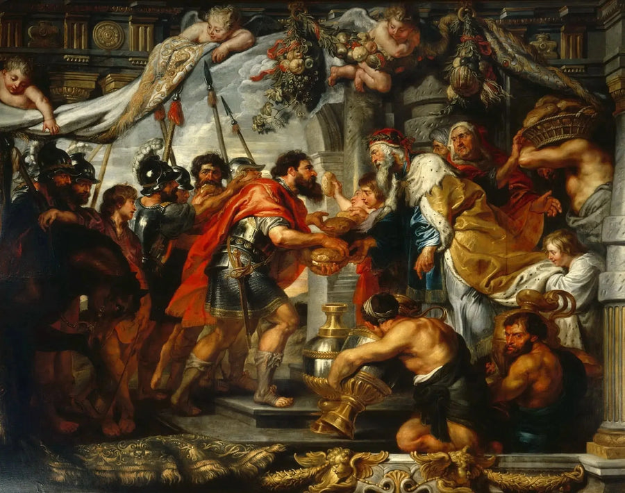 Die Begegnung von Abraham und Melchisedek - Peter Paul Rubens