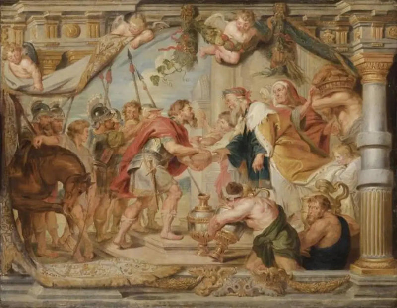 Die Begegnung von Abraham und Melchisedek - Peter Paul Rubens