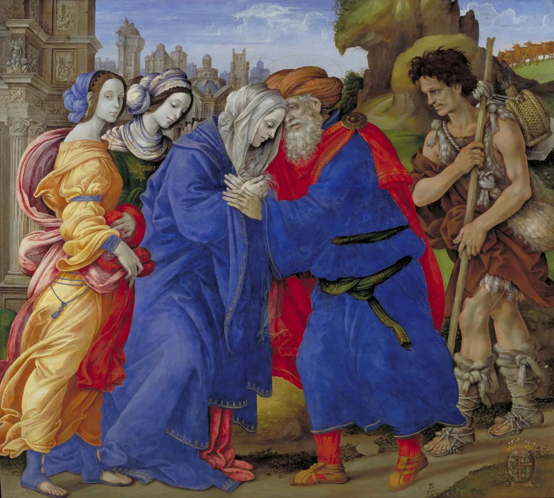 Das Treffen von Anne und Joachim am Goldenen Tor - Filippino Lippi
