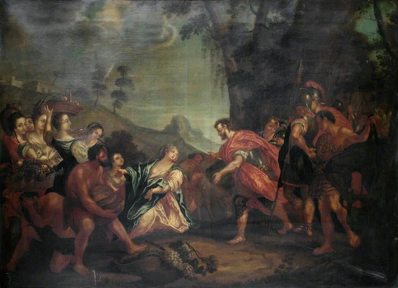 Das Treffen von David und Abigail - Antonio da Correggio