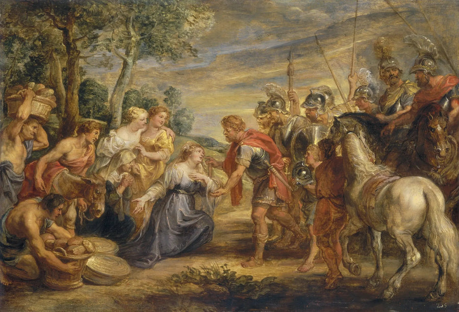 Das Treffen von David und Abigail - Peter Paul Rubens