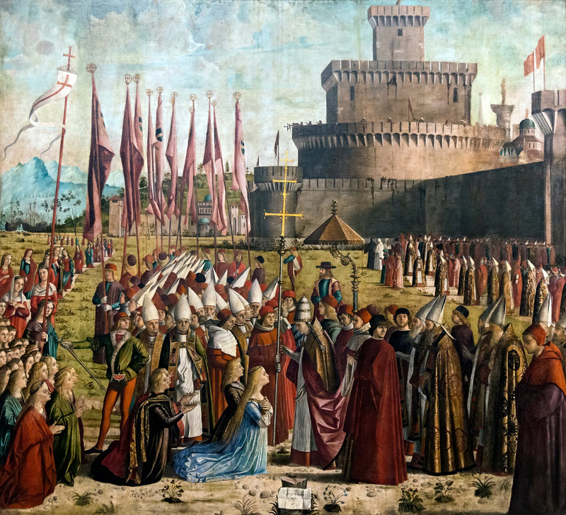Das Treffen der Pilger mit Papst Cyrillus - Vittore Carpaccio