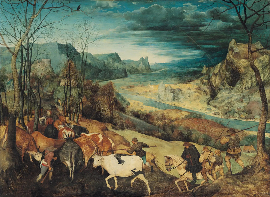 Die Rückkehr der Herden - Pieter Brueghel der Ältere