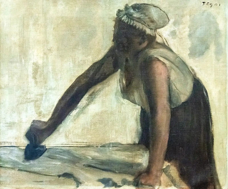 Die Büglerin im Gegenlicht - Edgar Degas