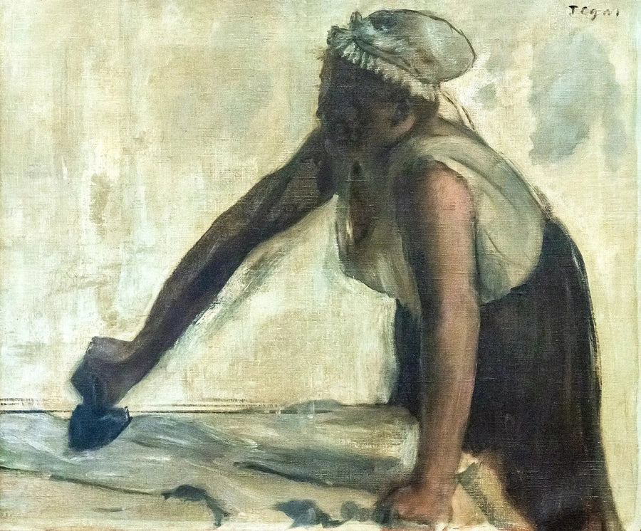 Die Büglerin im Gegenlicht - Edgar Degas