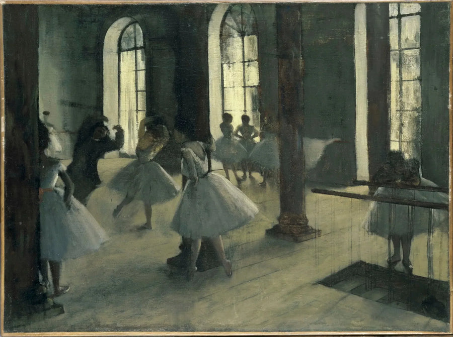 Die Wiederholung im Tanzsaal - Edgar Degas
