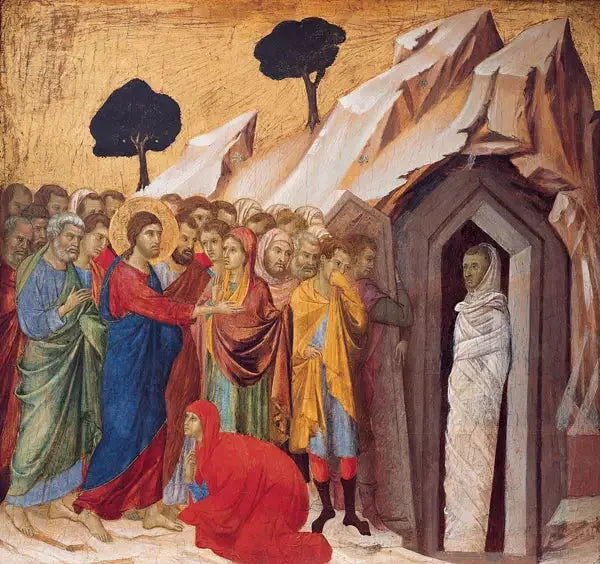 La résurrection de Lazare - Duccio di Buoninsegna image 1 tableau peint à l’huile sur toile