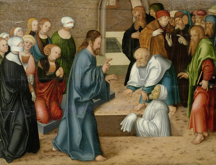 Die Auferstehung des Lazarus - Lucas Cranach der Ältere