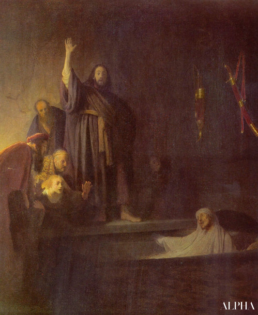 La résurrection de Lazare - Rembrandt van Rijn - Reproductions de tableaux et peintures haut de gamme