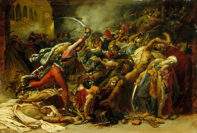 Der Aufstand in Kairo - Anne-Louis Girodet