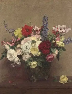 La richesse rose de juin - Henri Fantin-Latour - Alpha Reproduction