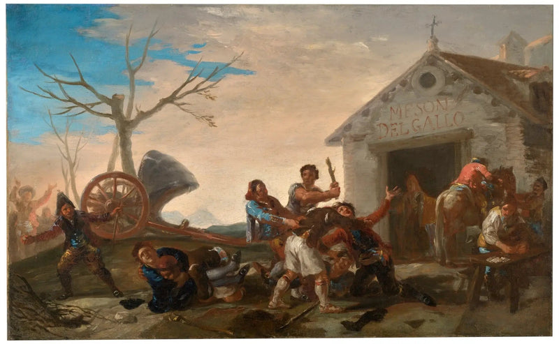 Der Streit im Mesón del Gallo - Francisco de Goya