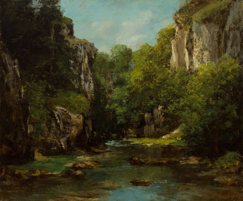 Der Fluss der schwarzen Brunnen - Gustave Courbet