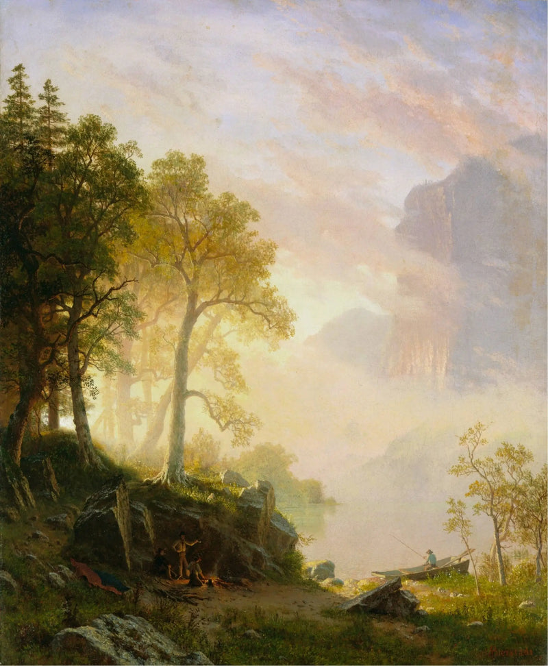Der Fluss Merced in Yosemite - Albert Bierstadt