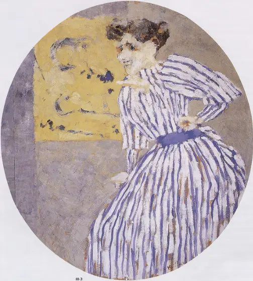Das gestreifte Kleid - Édouard Vuillard
