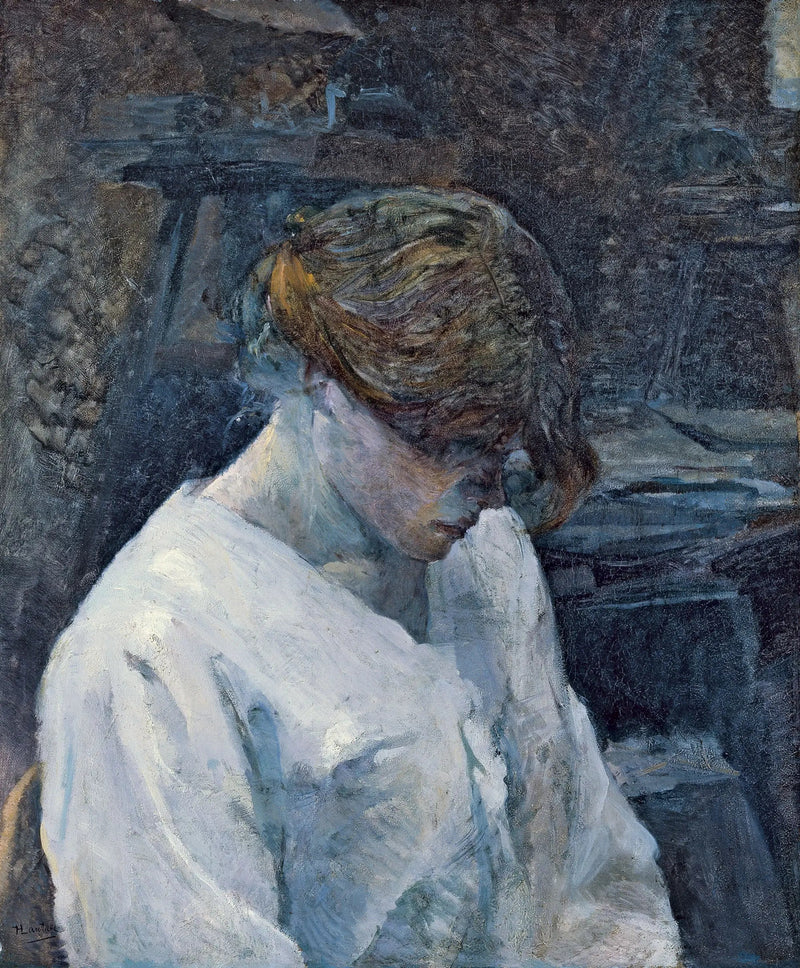 Die Rothaarige im weißen Blusen - Henri de Toulouse-Lautrec