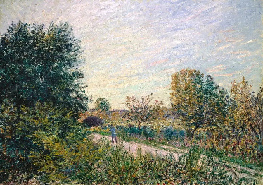 Die Straße - Alfred Sisley