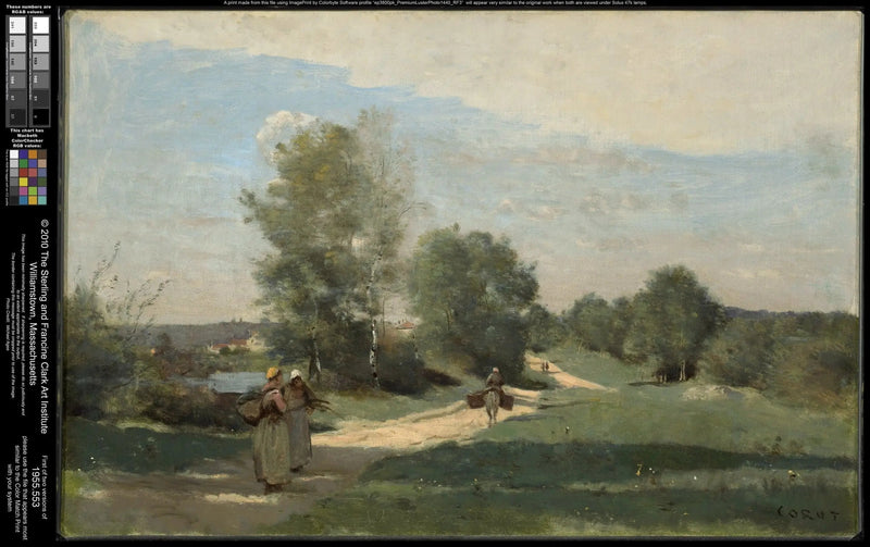 Die Straße am Wasserufer - Jean-Baptiste Camille Corot