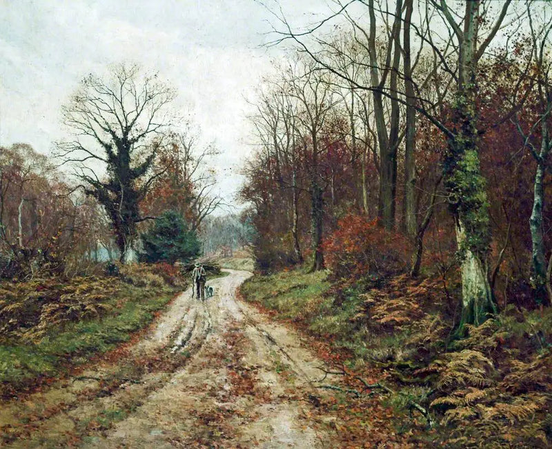 Die Herbststraße (Mitcham Woods, Surrey) - Edward Wilkins Waite