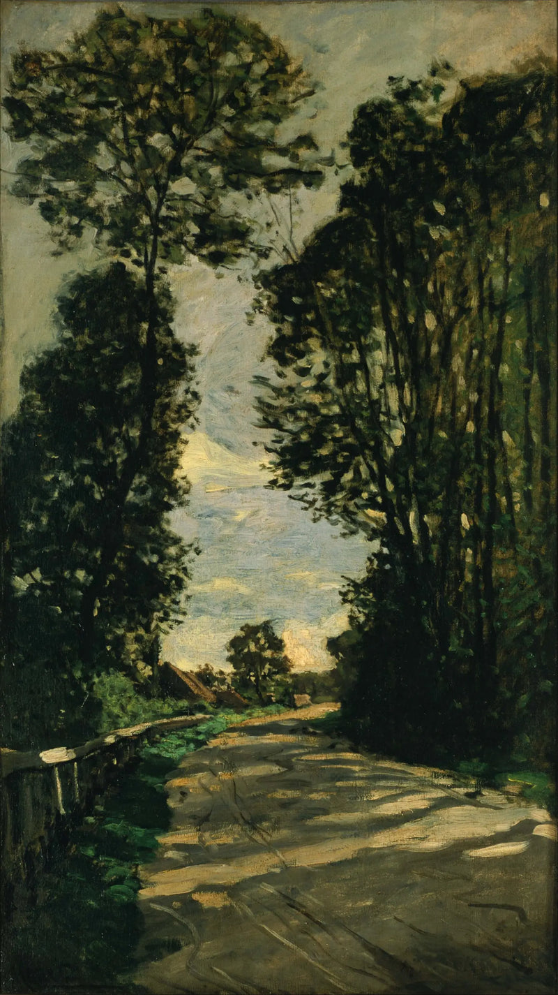 Die Straße zur Farm Saint-Siméon - Claude Monet
