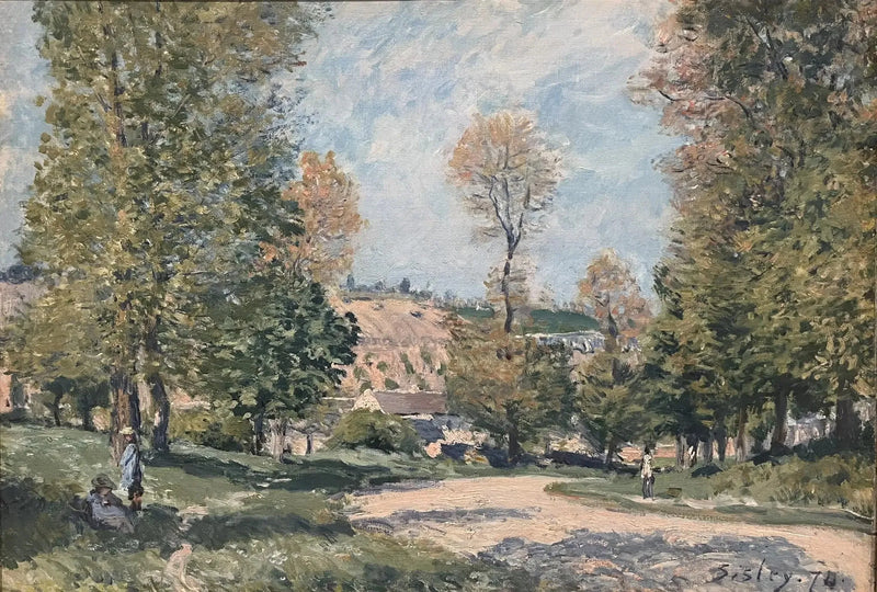 Die Straße von Louveciennes - Alfred Sisley
