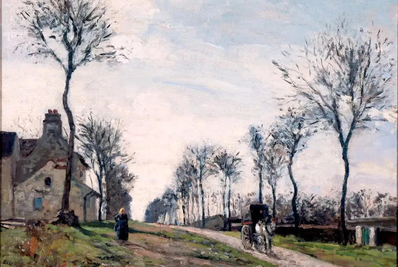 Die Straße von Marly - Camille Pissarro