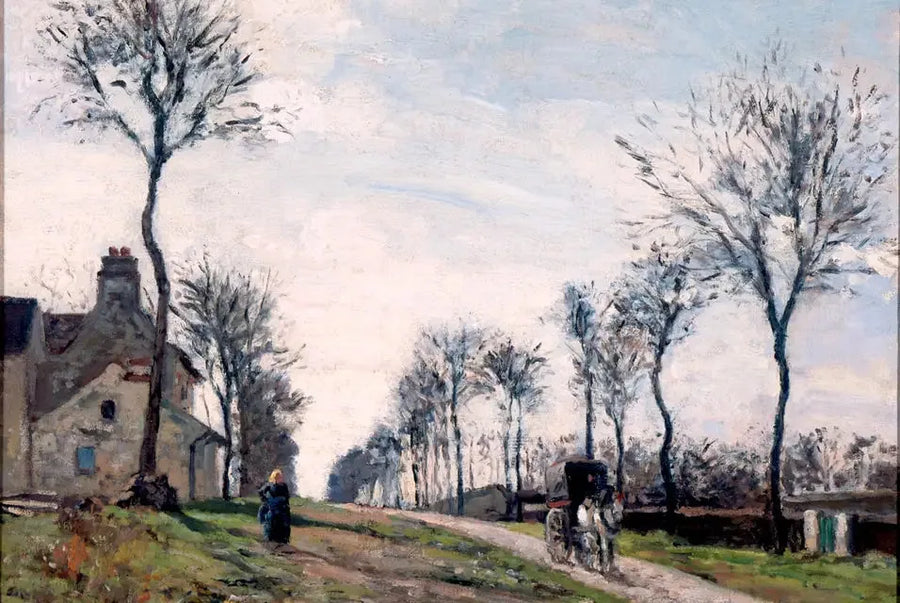 Die Straße von Marly - Camille Pissarro
