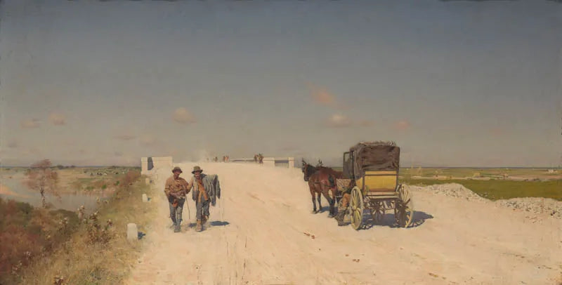 Die Straße von Neapel nach Brindisi - Giuseppe De Nittis