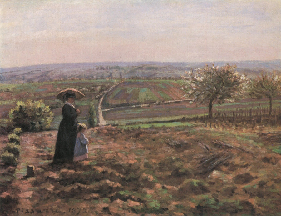 Die Straße von Rouen, die Höhen des Hautil, Pontoise - Camille Pissarro