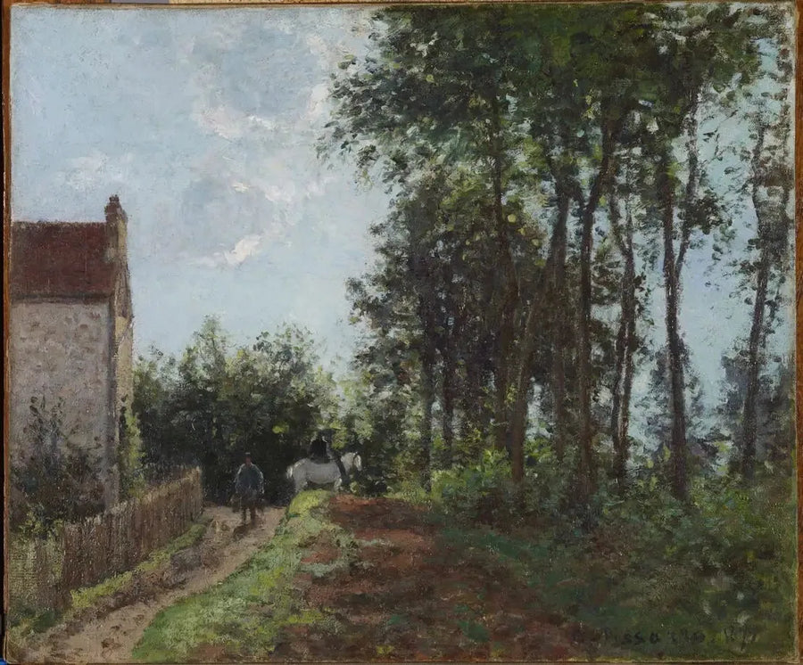Der Weg neben dem Bauernhof - Camille Pissarro