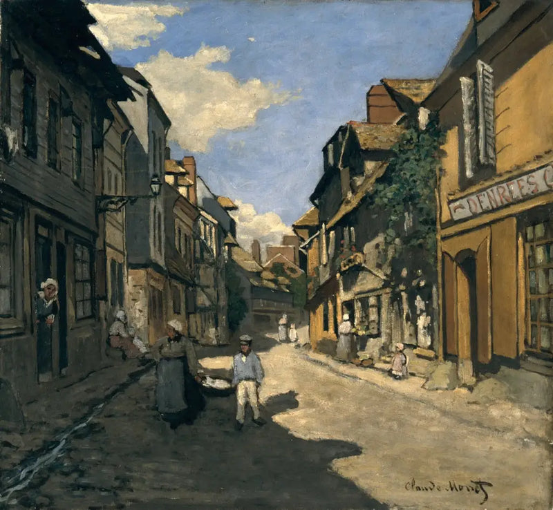 Die Rue de la Bavolle in Honfleur - Claude Monet