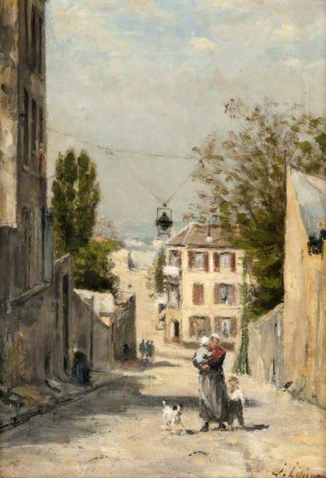 Die Straße von Norvins, Montmartre - Stanislas Lépine