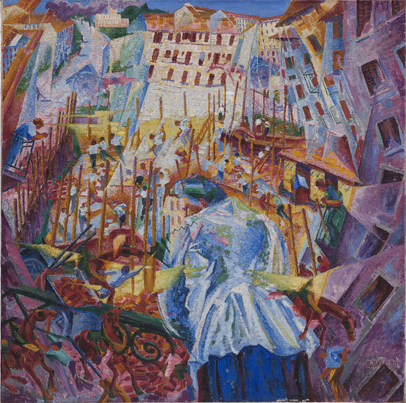 Die Straße enters das Haus - Umberto Boccioni