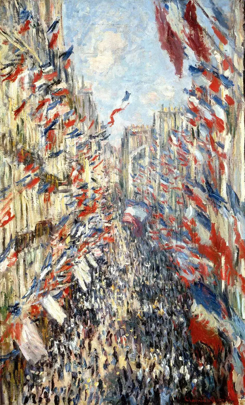 Die Rue Montorgueil - Claude Monet
