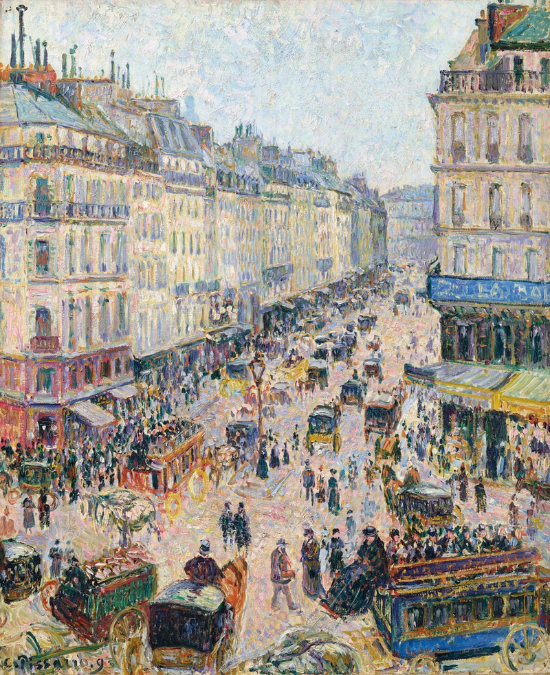 Die Straße Saint-Lazare, leuchtende Zeit - Camille Pissarro