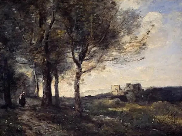Die Ruine - Jean-Baptiste Camille Corot